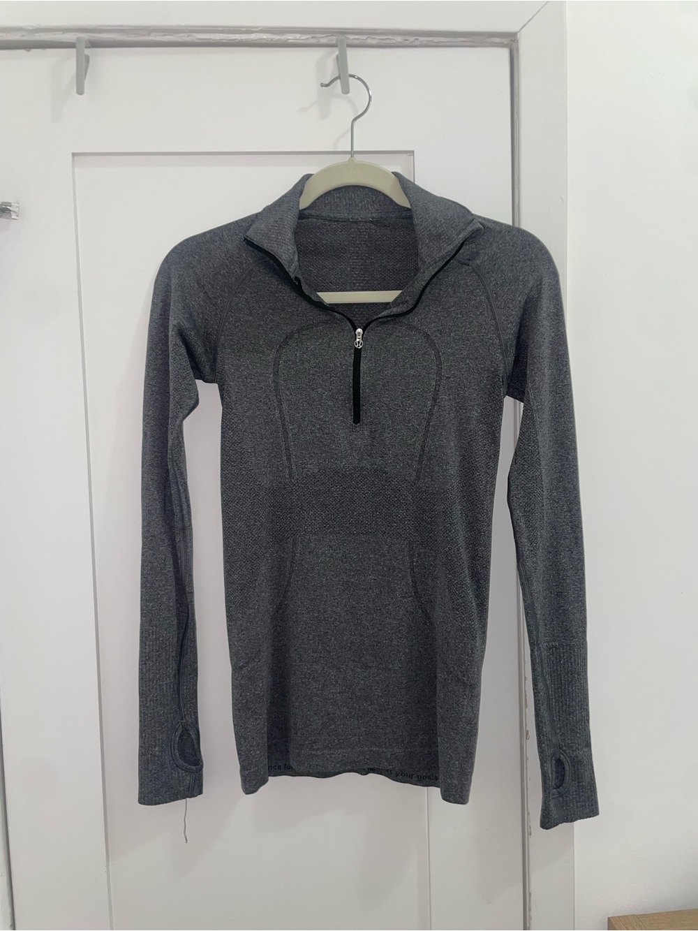 lululemon athletica Charcoal Gray Quarter-Zip Pullover